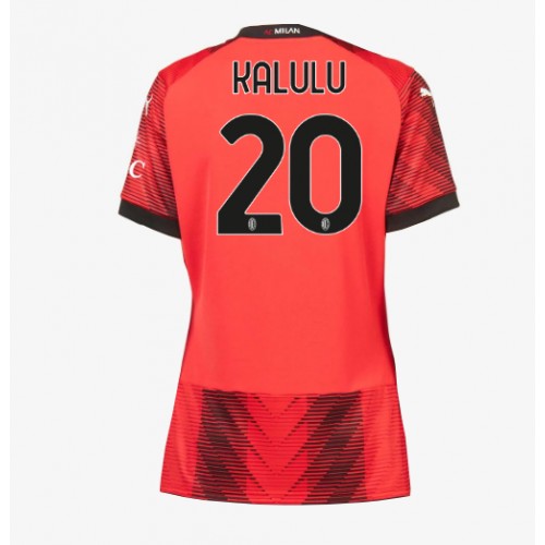 Fotbalové Dres AC Milan Pierre Kalulu #20 Dámské Domácí 2023-24 Krátký Rukáv